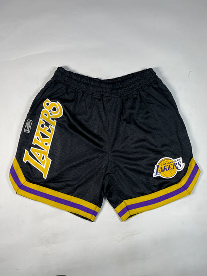 NBBA Boy's & Men's Polyester Shorts Black & Yellow Color BST-05