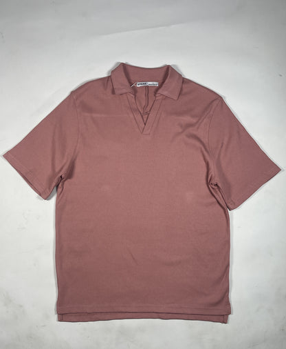 Spark Men's Pink Color Polo T-shirt MPT-02 E-09