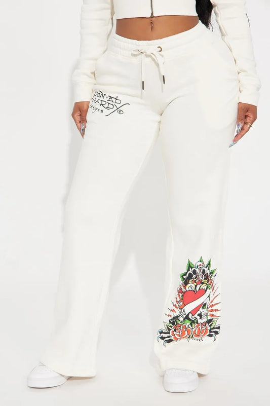 ED HRDY Branded Women's Off White Color Trouser HRD-20