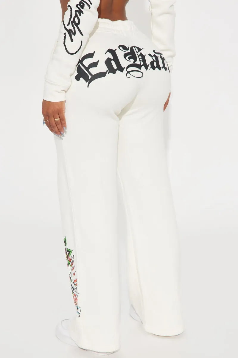 ED HRDY Branded Women's Off White Color Trouser HRD-20