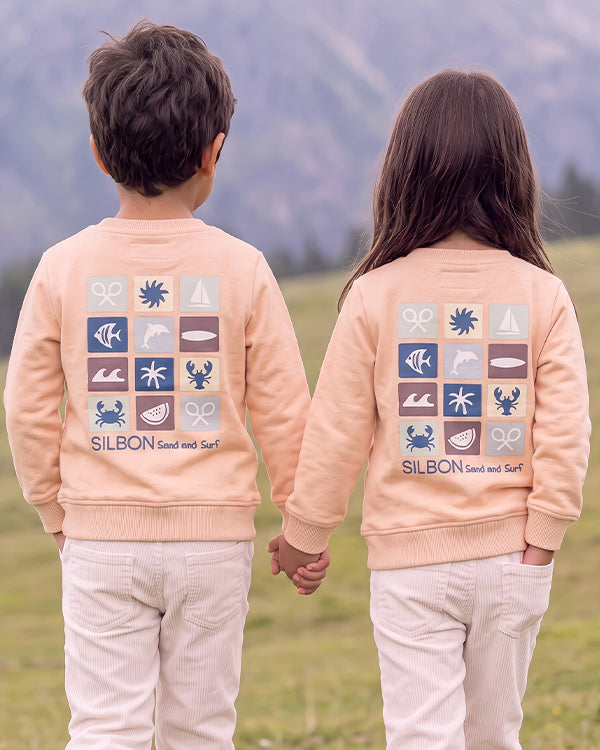 Branded Kids Sand & Surf Graphic Fleece Sweatshirt SP-47