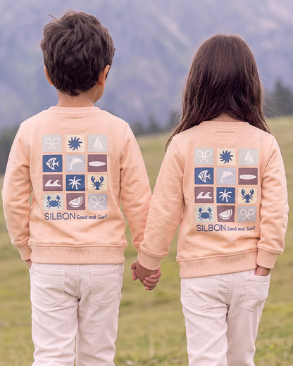 Branded Kids Sand & Surf Graphic Fleece Sweatshirt SP-47