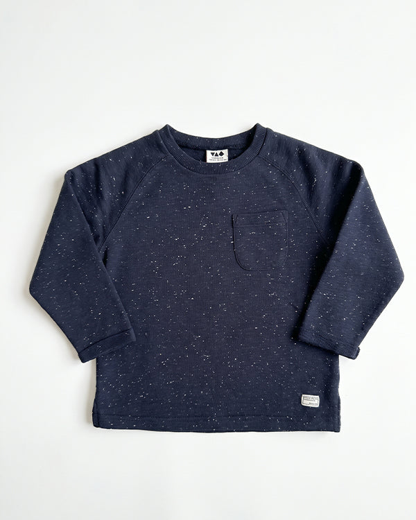 Branded Kids Speckled Fleece Crewneck Sweatshirt SP-45