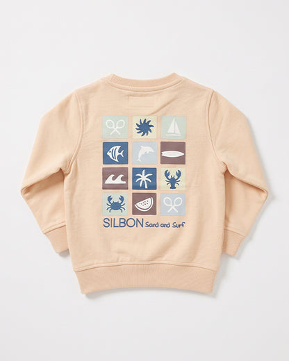 Branded Kids Sand & Surf Graphic Fleece Sweatshirt SP-47
