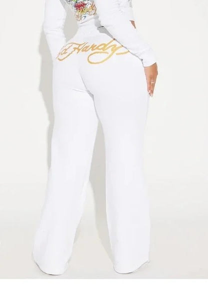 ED HRDY Branded Women's White Color Trouser HRD-18
