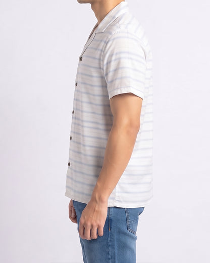 Pegadoor Branded Casual Half Sleeves Shirt White Color MCS-09