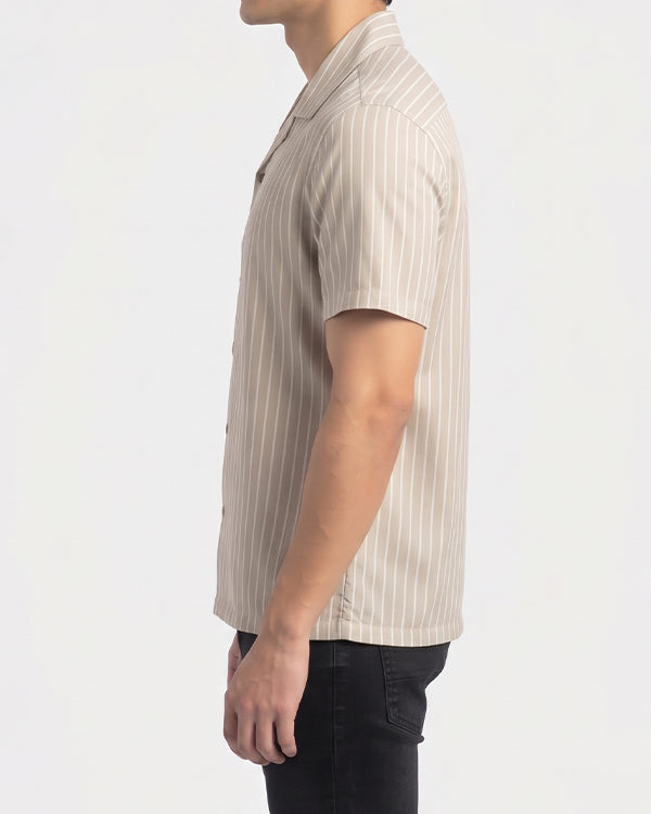Pegadoor Branded Casual Half Sleeves Shirt Light Brown Color MCS-08