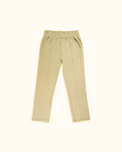 Zelig Branded Men's Light Khaki Color Textured Trouser MTR-03