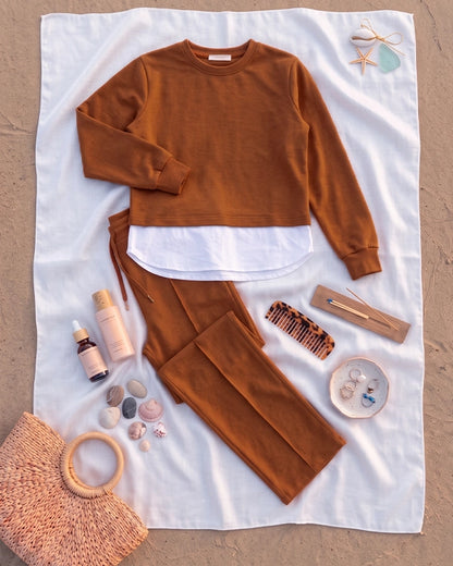 Branded Women's Co-ord Set Brown Color WCS-43