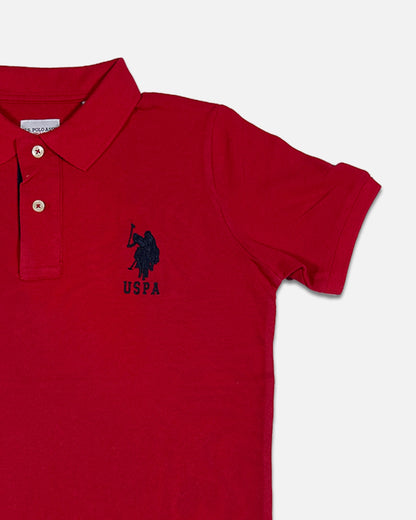 US Pollo Branded Men's Polo T-shirt Red Color MPT-12