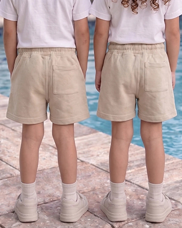 Zarraa Kid's Casual Short Cream Color KST-03