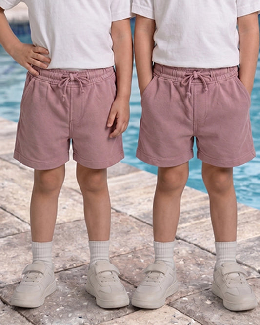 Zarraa Kid's Casual Shorts Dusty Rose Color - KST-01