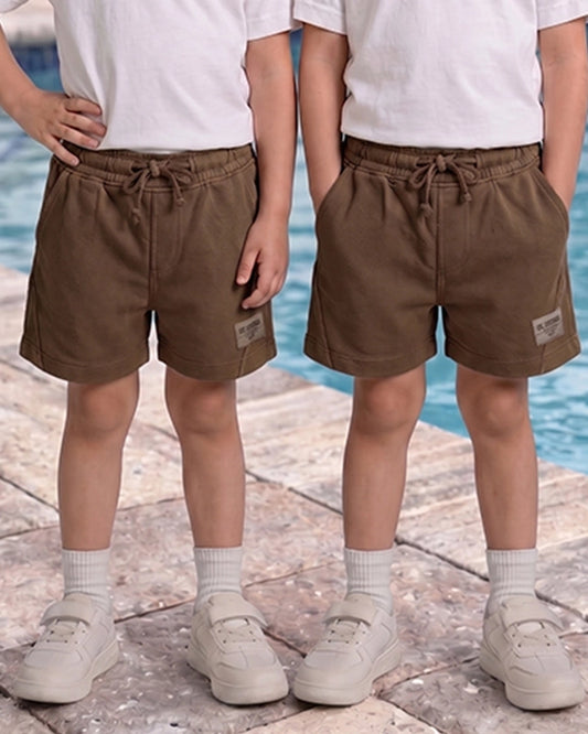 Zarraa Kid's Casual Short Brown Color KST-04