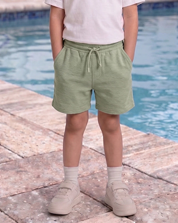 ZARRAA Boy's Premium Shorts Light Green Color BST-16