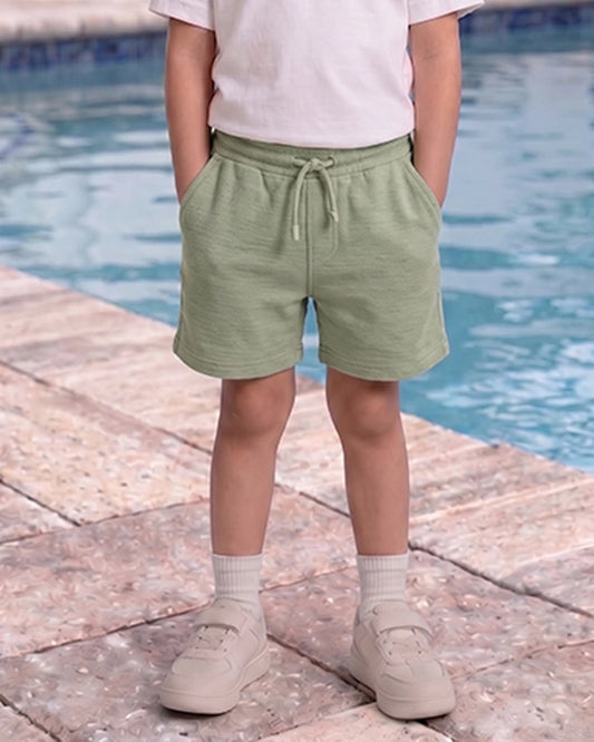 ZARRAA Boy's Premium Shorts Light Green Color BST-16
