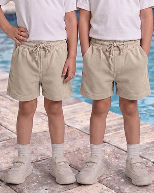 Zarraa Kid's Casual Short Cream Color KST-03