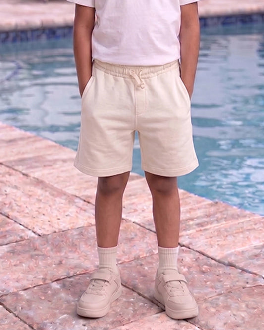 ZARRAA Boy's Premium Shorts Off White Color BST-10
