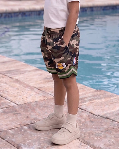NBBA Boy's & Men's Polyester Shorts Camouflage Print BST-08