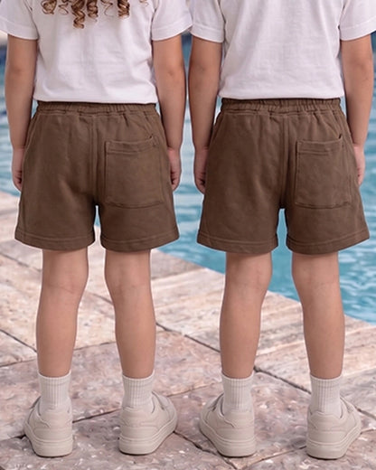 Zarraa Kid's Casual Short Brown Color KST-04