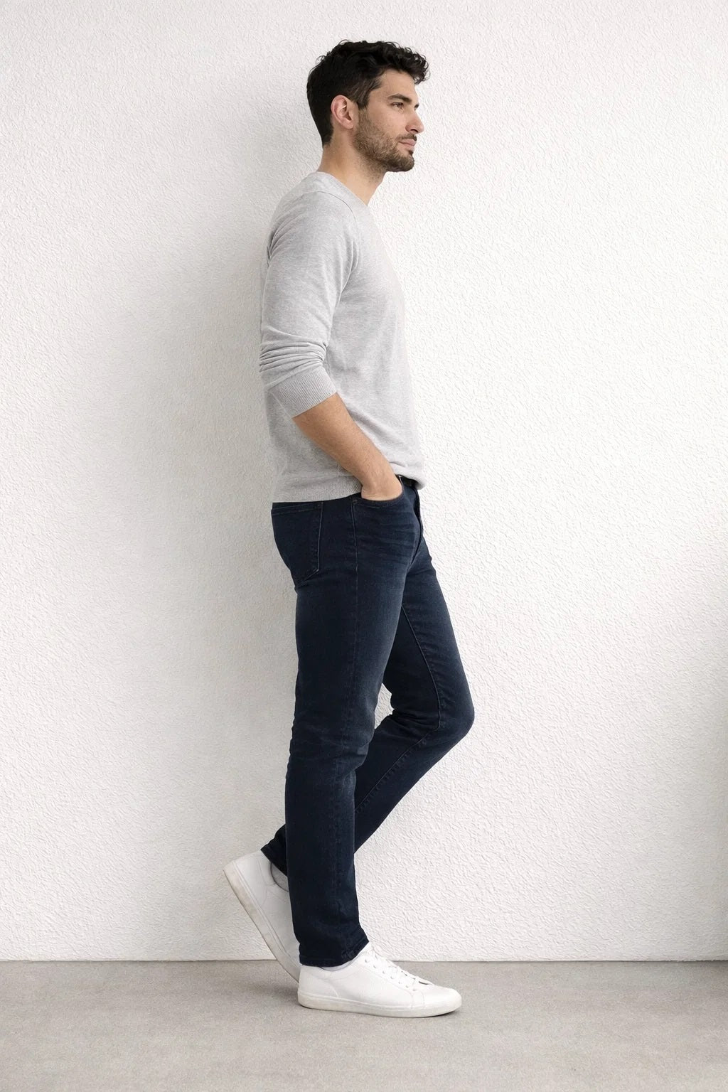 Zelig Branded Men’s Dark Blue Slim-Fit Stretch Denim Jeans MJ-15