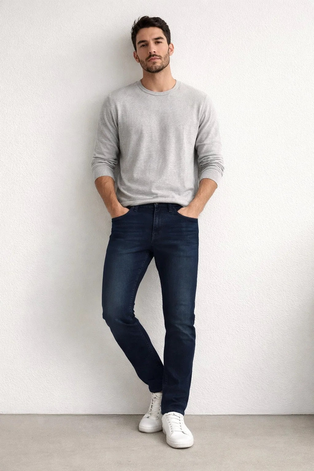 Zelig Branded Men’s Dark Blue Slim-Fit Stretch Denim Jeans MJ-15