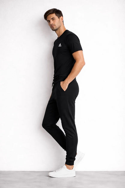 Adids Men’s Athletic Crew Neck Dri-fit T-Shirt - Black MDT-24