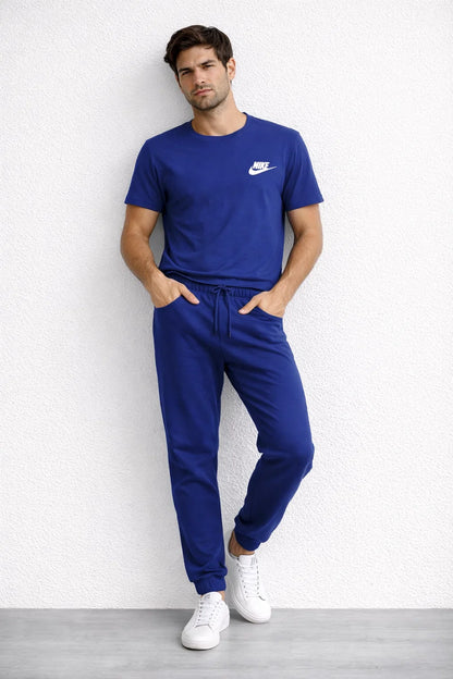 NIKK Men’s Performance Crew Neck Dri-fit T-Shirt - Navy Blue- MDT-23