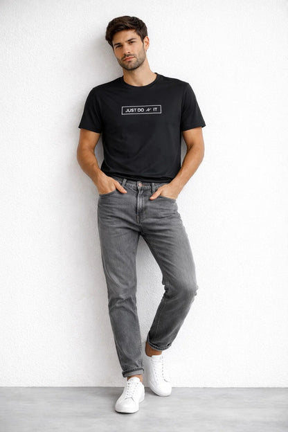 NIKK Men’s Just Do It Graphic Dri-fit T-Shirt – Black MDT-16