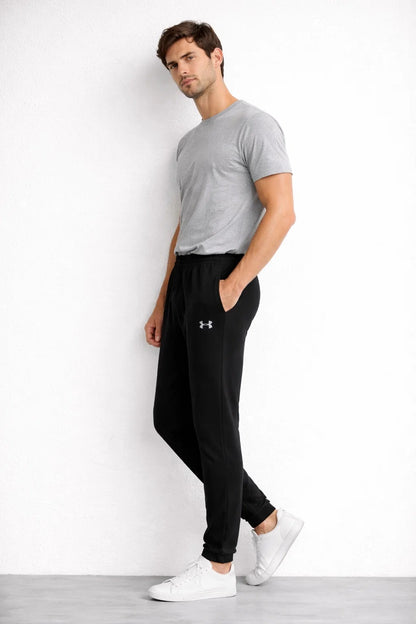 Under Armr Branded Men’s Black Dri-Fit Zipper Pocket Jogger Trouser MDTR-05