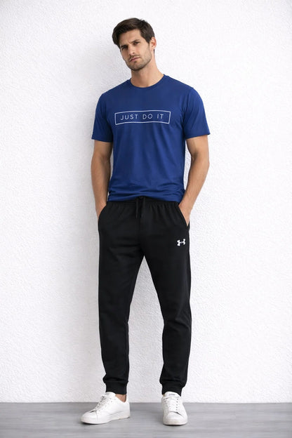 NIKK Men’s Nike Dri-FIT “Just Do It” Graphic T-Shirt – Navy Blue MDT-31