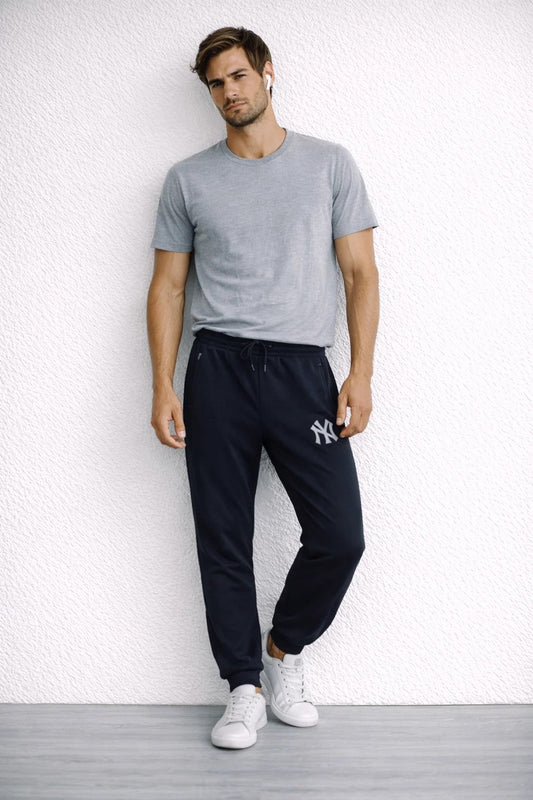 Men’s Navy Color Dri-Fit Jogger Trousers MDTR-03