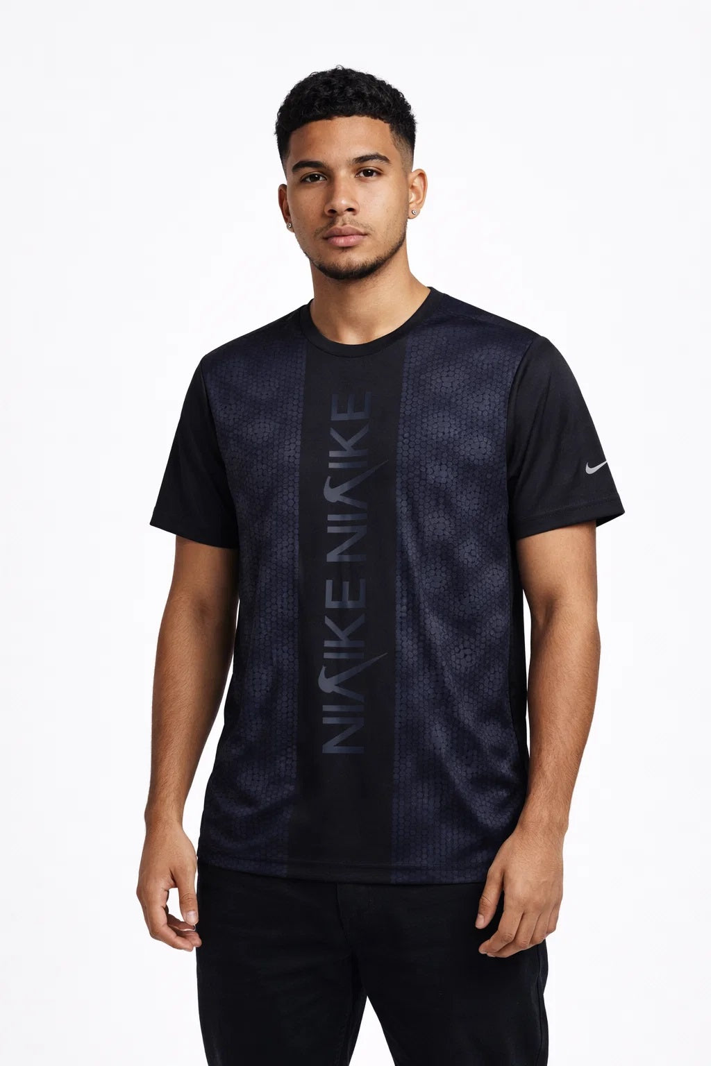 NIkk Men's Dri-FIT Logo Training T-Shirt - Black MDT-33