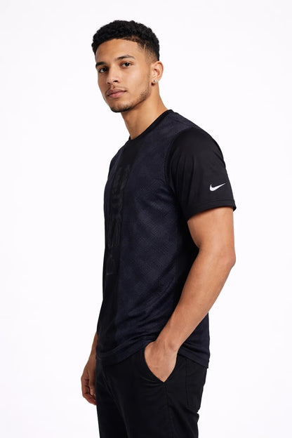NIkk Men's Dri-FIT Logo Training T-Shirt - Black MDT-33