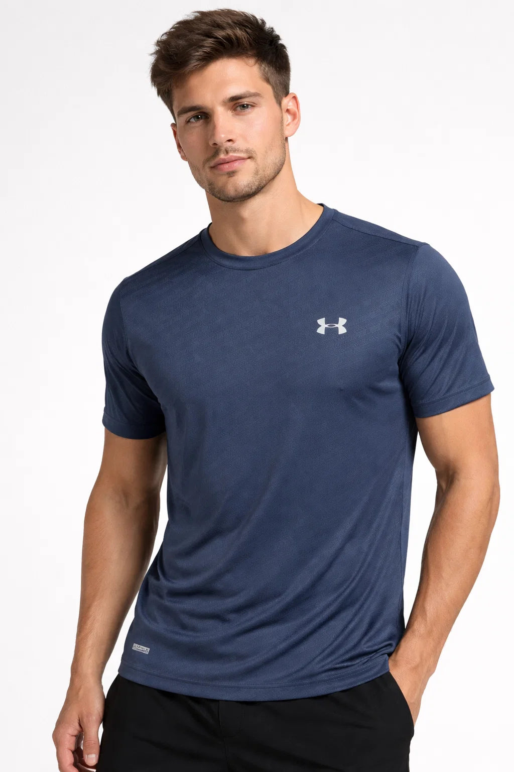 Under Armr Men’s Performance Crew Neck Dri-fit T-Shirt - Navy Blue MDT-27