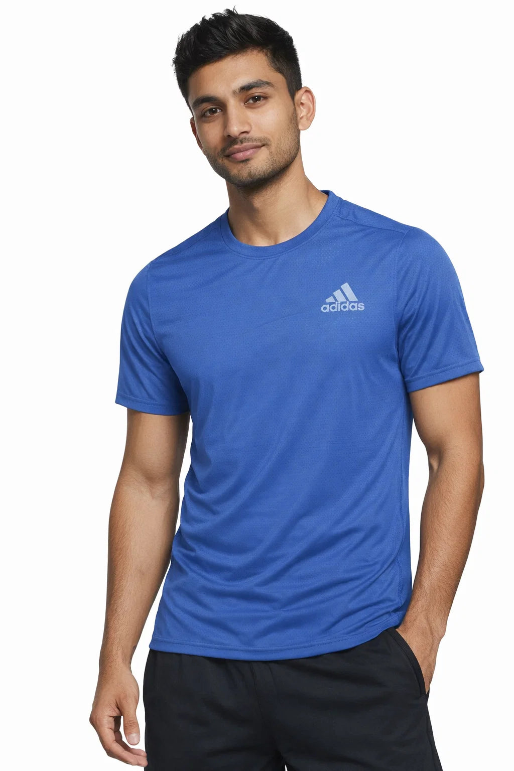 Adids Men’s Breathable Crew Neck Sports Dri-fit T-Shirt – Royal Blue MDT-29