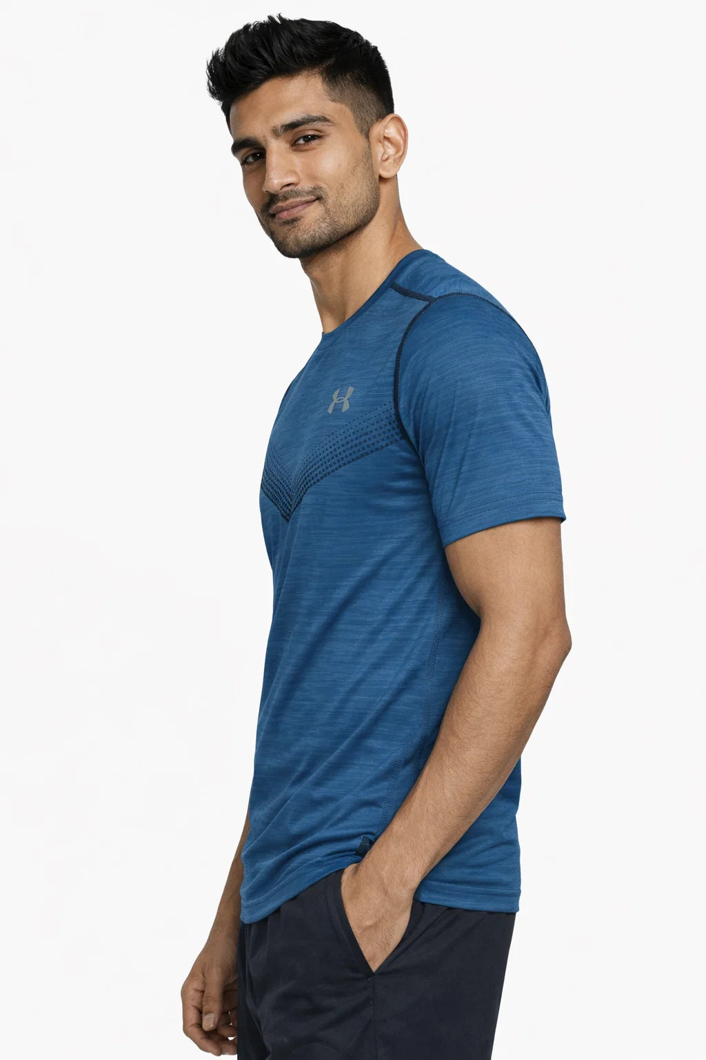 Under Armr Men’s Performance Training Dri-fit T-Shirt – Teal Blue MDT-32