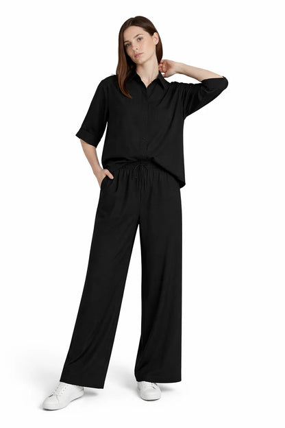 Spark Branded Women’s Premium Co-ord Set – Black WCS-31