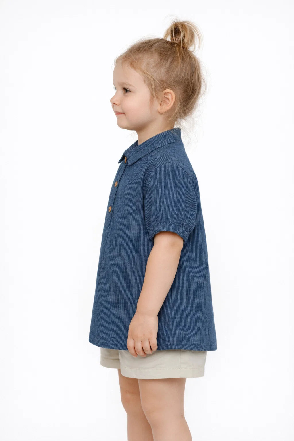 Spark Branded Girls Cotton Fusion Top –  Blue GF-10