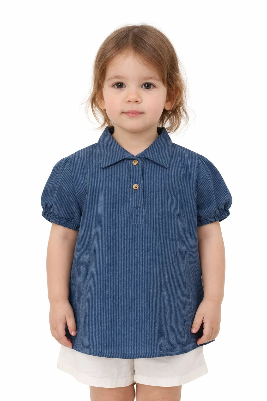 Spark Branded Girls Cotton Fusion Top –  Blue GF-10