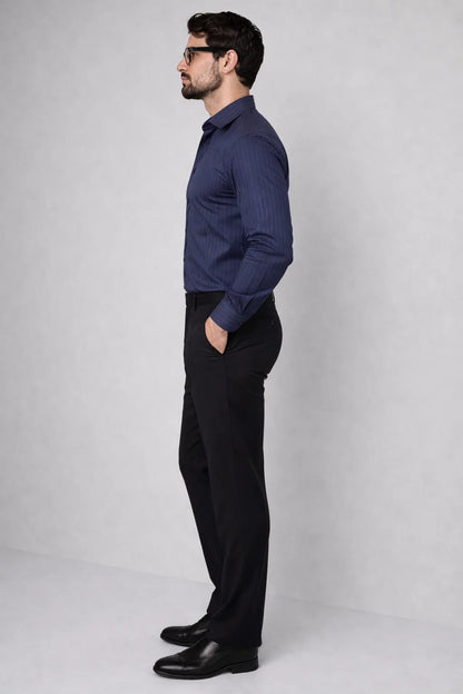 Branded Mens Formal Shirt-Dark Purple MFS-42