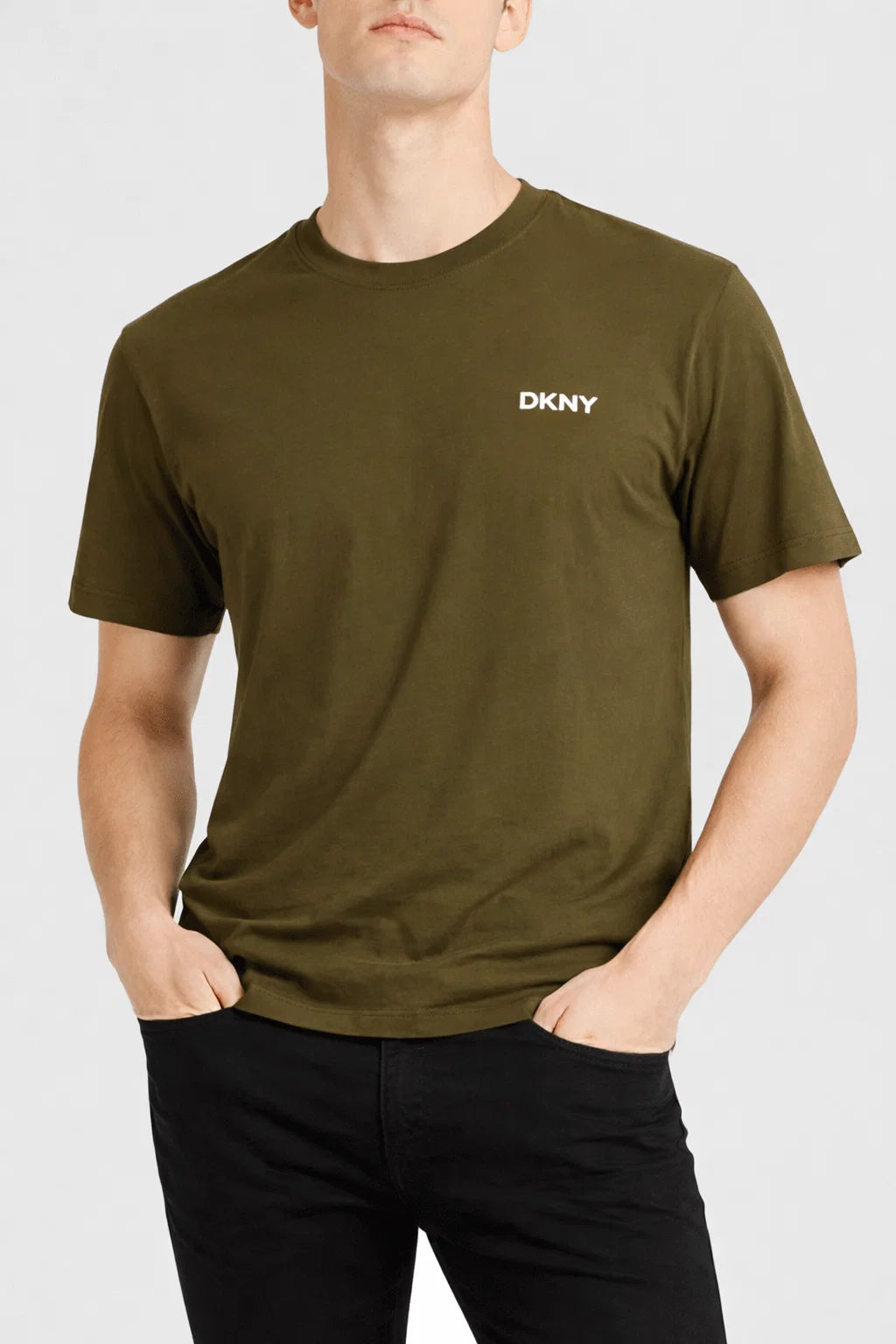 DKN Branded Men's Olive Green Tee MT-36