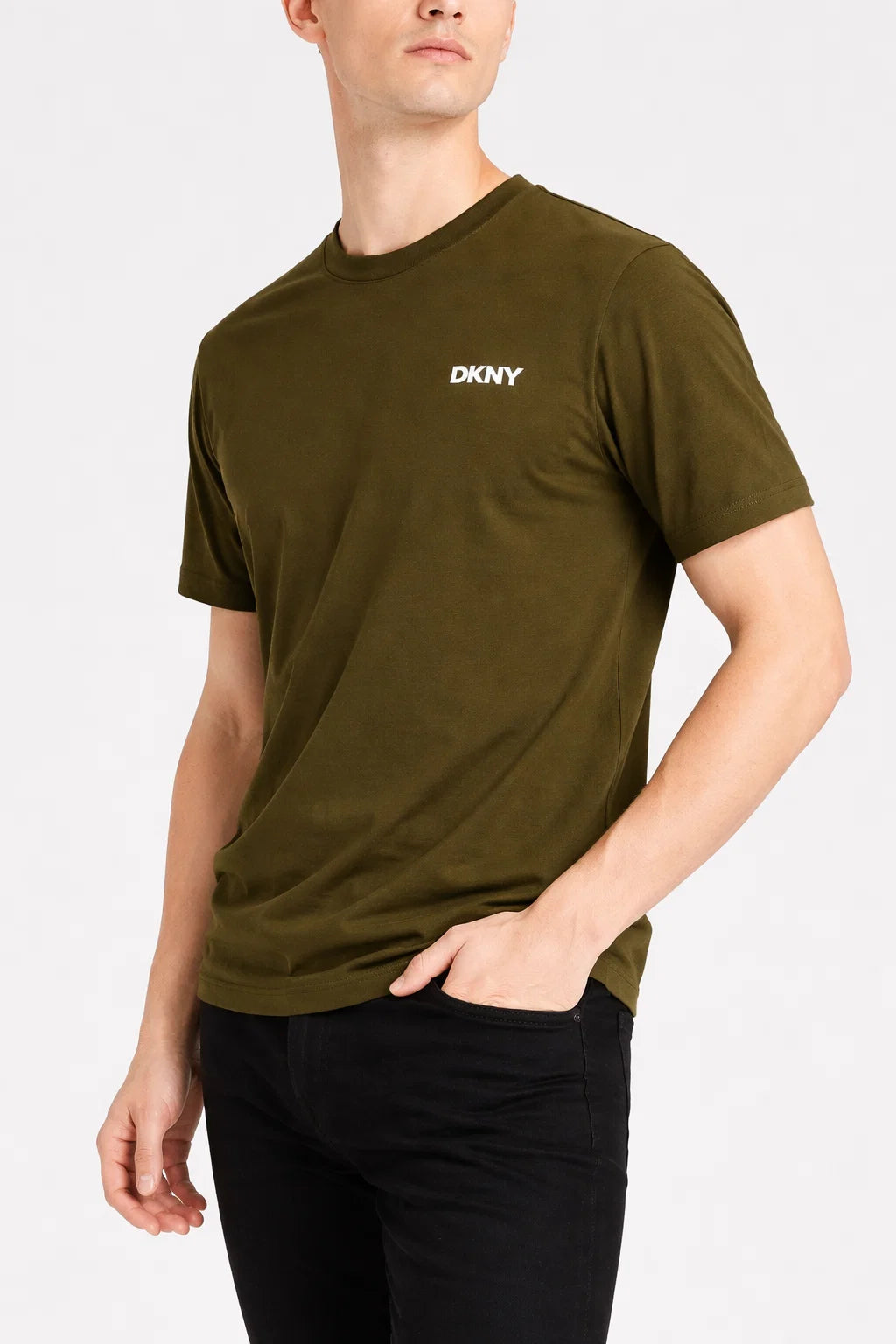 DKN Branded Men's Olive Green Tee MT-36