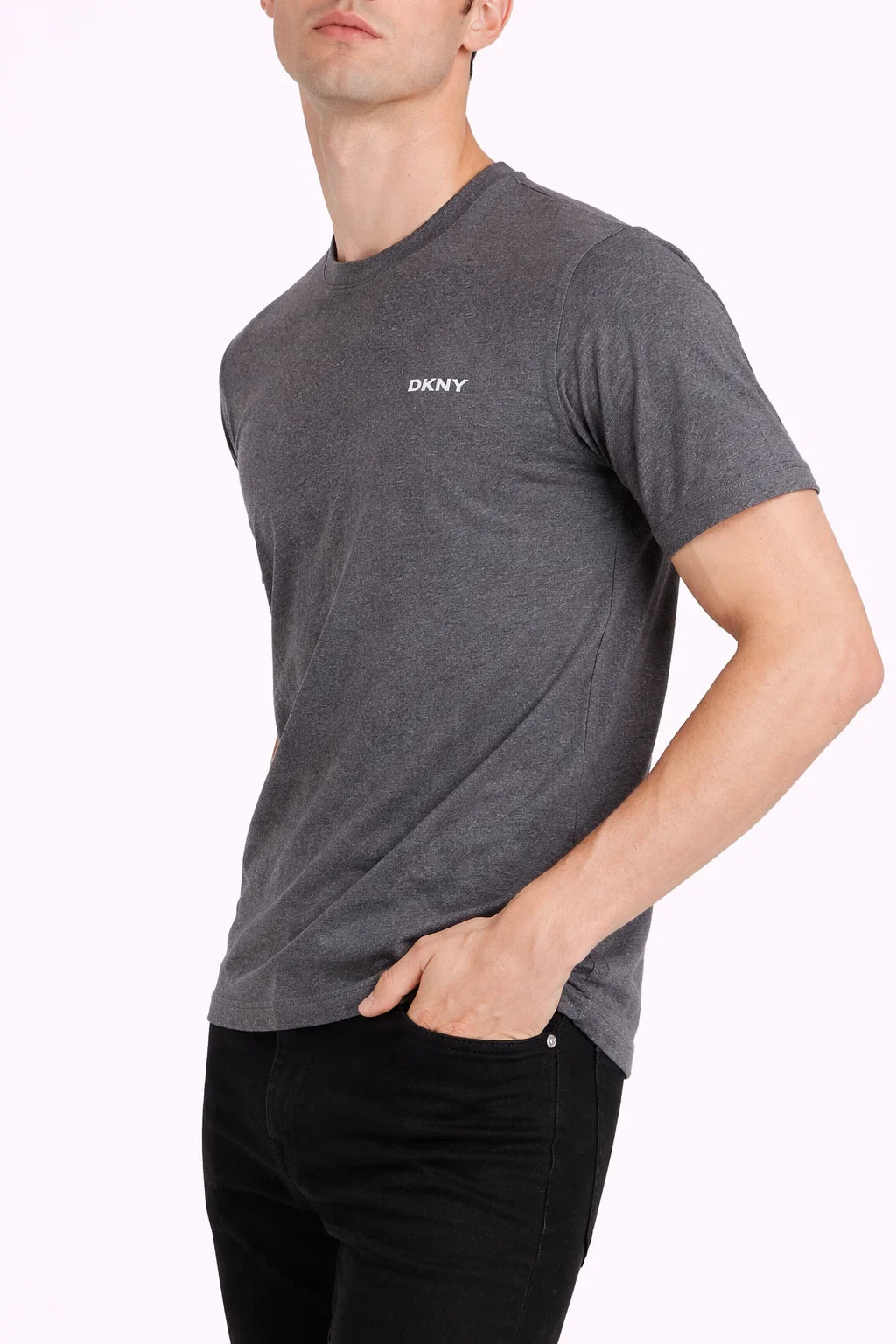 DKN Branded Men's Charcoal Tee MT-35