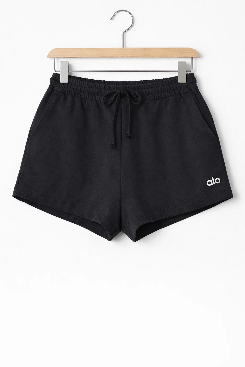 ALOS branded Womens Shorts-Washed Black MWS-22