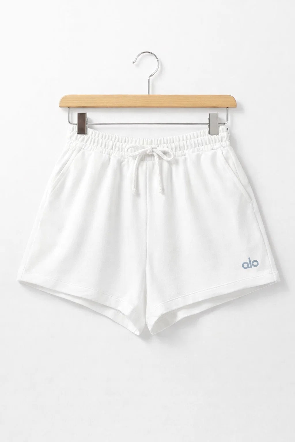 ALOS branded Womens Shorts-White MWS-25
