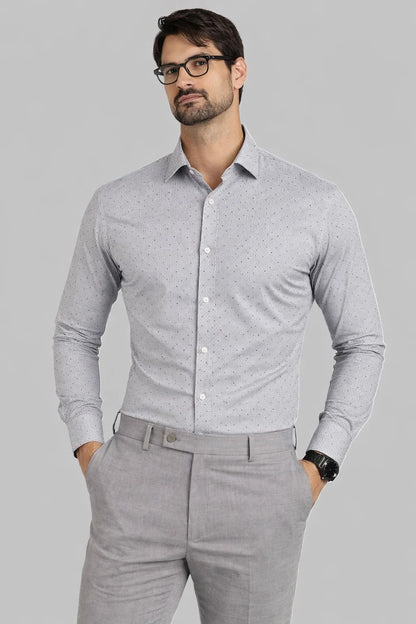 Calvy Klien Branded Mens Formal Shirt-Sky Blue Linear MFS-59