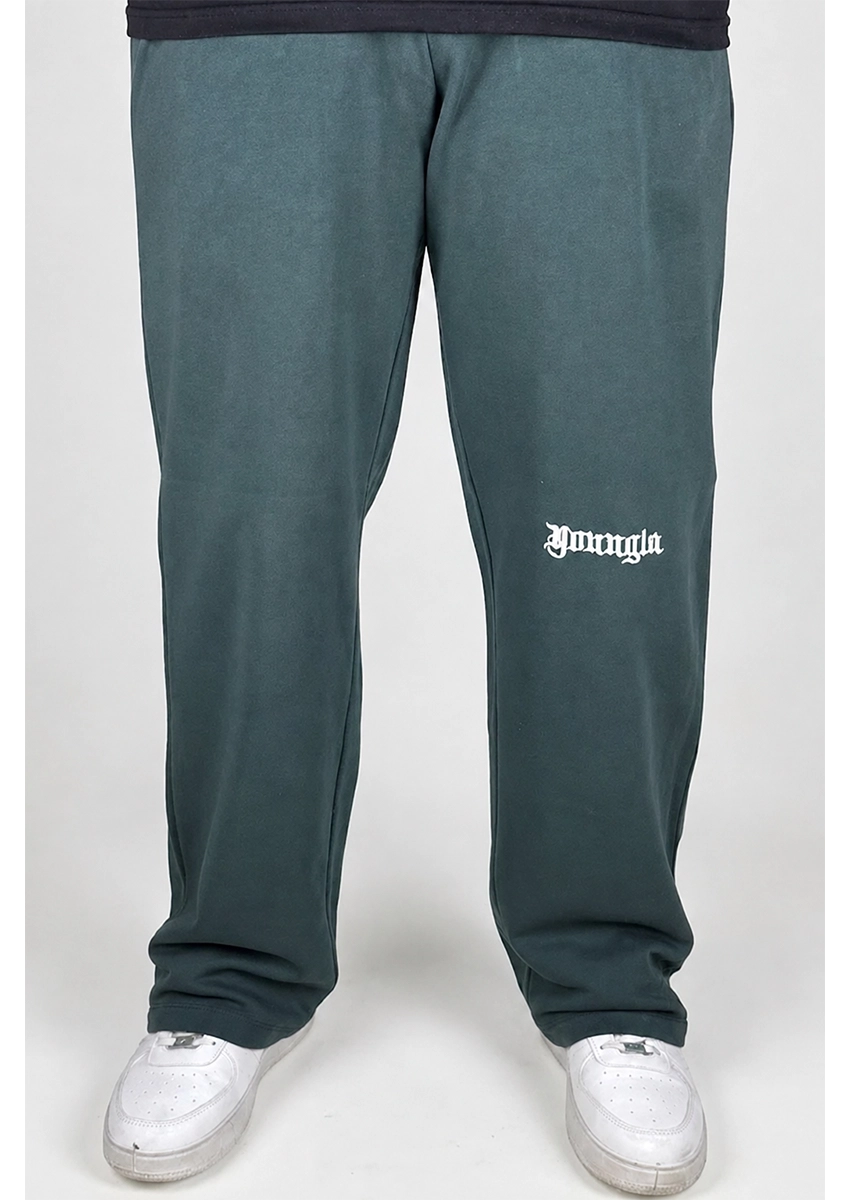 Younglay Branded Unisex Wide-Leg Trouser - Forest Green UT-30