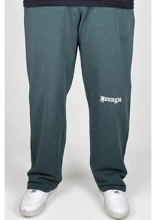 Younglay Branded Unisex Wide-Leg Trouser - Forest Green UT-30