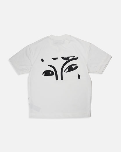 Branded Men's White Eyes Graphic Tee MT-24