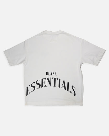 Blanky Branded Men's White Drop Shoulder Tee MT-21